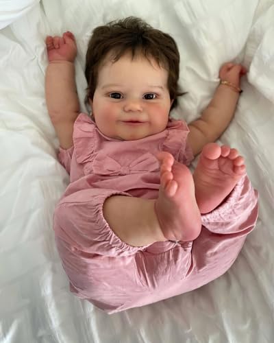 Muñeca bebé reborn realista de 24 pulgadas TERABITHIA miniatura 2