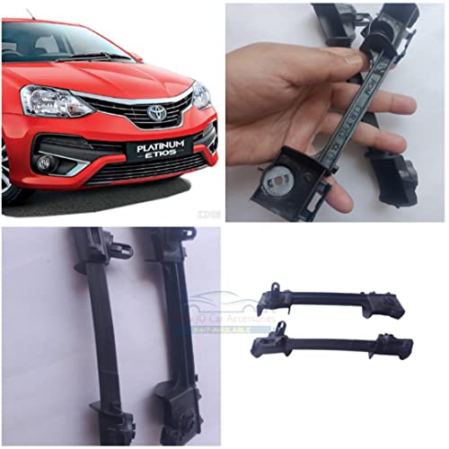 Image of Car Accessories (for Toyota Etios /Platinum Etios /Etios Liva) Heavy Duty Front Bumper Bracket /Lock (1 Pair Left Right Side For Front Lock)1823