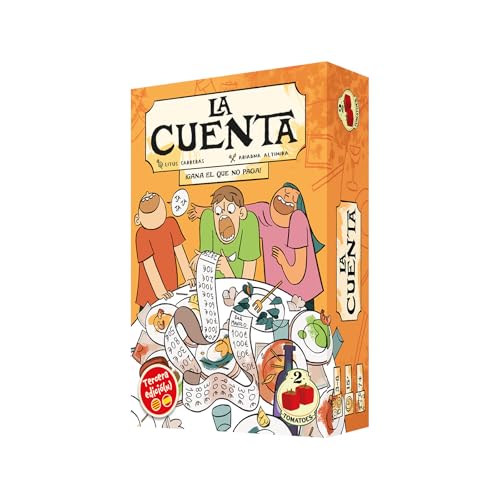 2Tomatoes Games | A Conta | Jogo de cartas de tapas e risos | Jogos rápidos 10-20 min | Quem vai ficar sem dinheiro? | 3-8 Jogadores | Multilingue