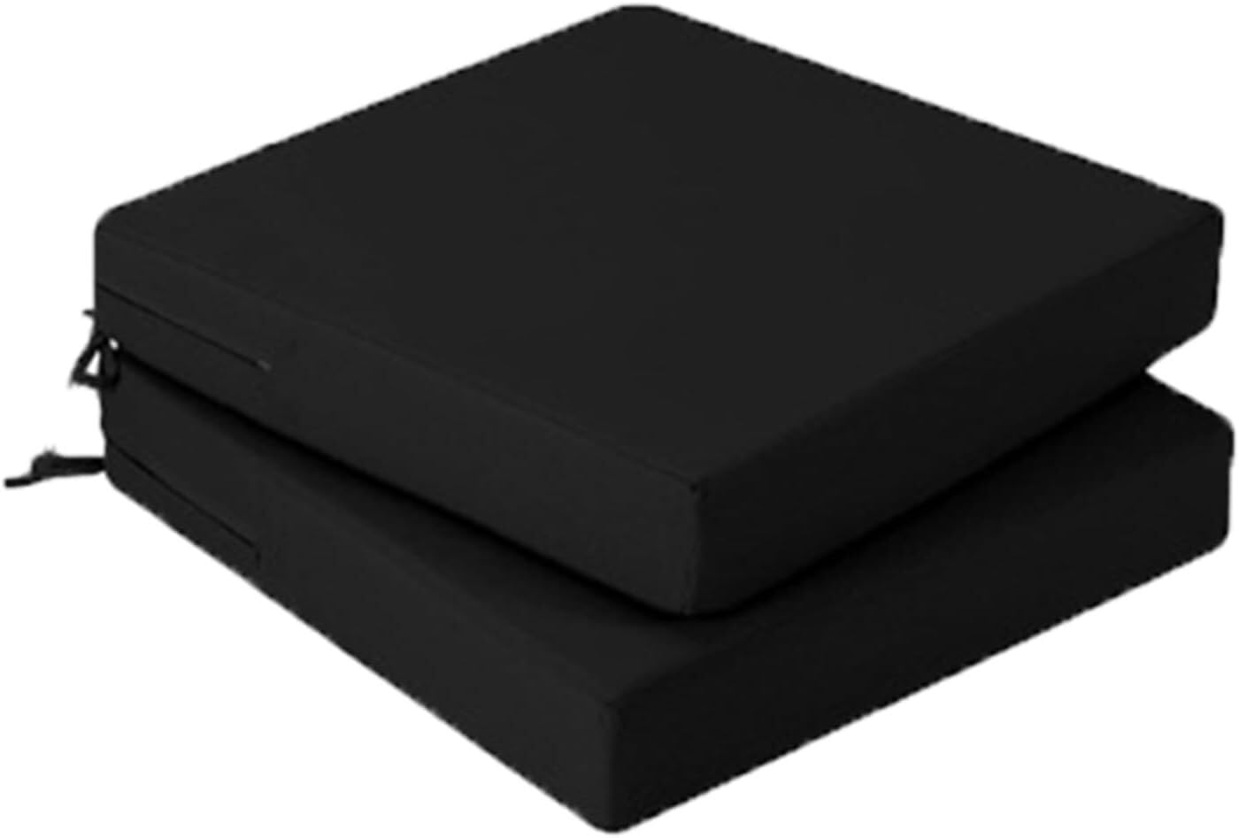 Cojines impermeables exterior espuma 50 cm almohadillas asiento terraza con lazos pack de 6