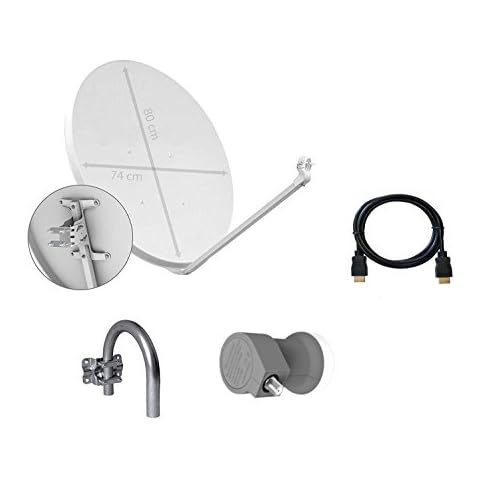 Tecatel K80C1LS - Kit parabólica 80 cm Cover