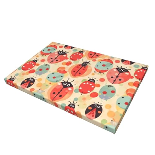 Impression sur toile coccinelles de qualité supérieure prête à être accrochée