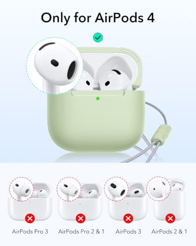 Image of ESR for AirPods 4 Gen Case, Compatible with MagSafe, Light Green