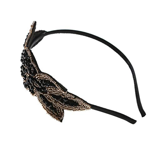 Accesorios para el pelo, gomas para el pelo, correa para niñas, gorro de fiesta, clip para el pelo, flor noble, diadema para recién nacidos, regalo (dorado, talla única)