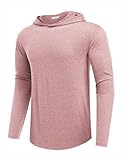 PINSPARK Lightweight Pullover Hoodies for Men Long Sleeve Hoodie for Golf Gym Workout Athletic Sweatshirt