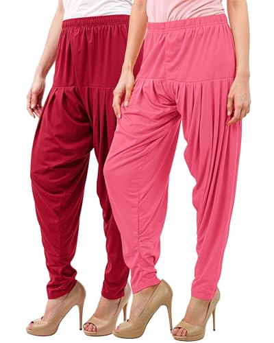 Image of Buy That Trendz Patiala Salwar for Women Relaxed Fit Viscose Patiyala Salwar Harem Bottom Pants