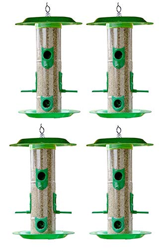 Amijivdaya Large Bird Feeder with Hut Multi Color (4 Pieces) (B07G7CRG35) Amazon Price History, Amazon Price Tracker