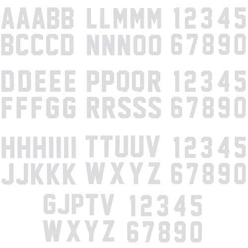 110 Pcs Mailbox Letters + Numbers Reflective - Self Adhesive Vinyl Numbers Stickers Capital Letter Sticker for Mailbox, Sign, Address Number, Door, Cars, Bin (White, 2 Inch)