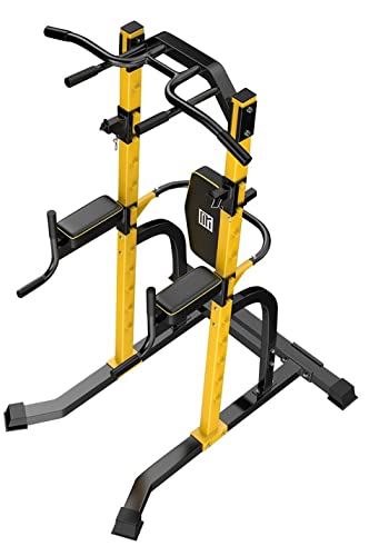 HAKENO Power Tower Dip Station Klimmzugstange für Krafttrainingsgeräte für das Heim-Fitnessstudio in der Größe verstellbar. Ladekapazität bis zu 300KG