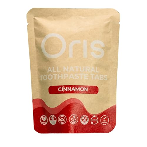 Oris Natural Toothpaste Tablets - Fluoride-Free Chewable Toothpas...
