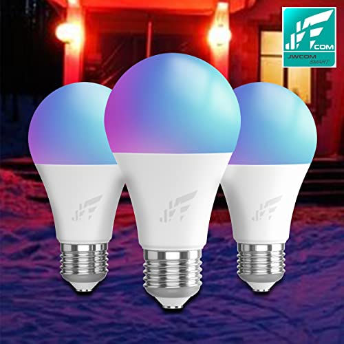 Lampada Led E27 RGB 16 milhoes de cores+ Branco Frio e Quente JWCOM Smart Inteligente Wifi - Compati