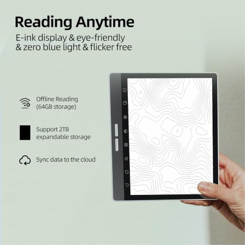 Image of 7 Inch Epaper Tablet for Note Taking, Android 14 4GB 64GB Color