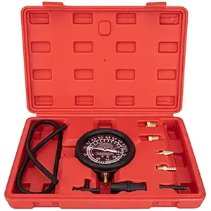 IVONNEY Vacuum Tester Gauge, Fuel Pump Pressure & Vacuum Tester Gauge Test Kit - Carburetor Pressure Diagnostics Leakage Tool Kit