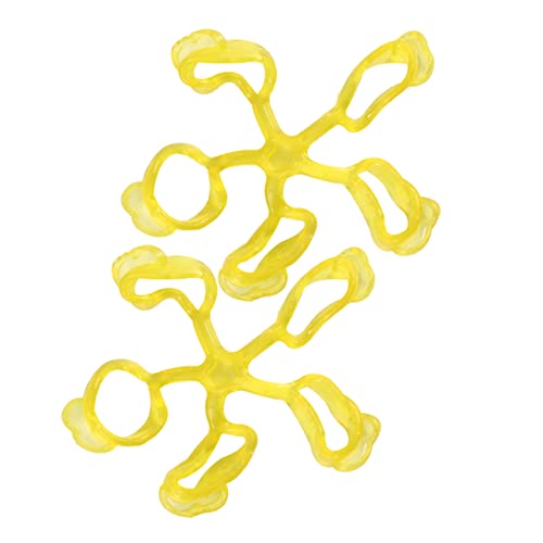 ギターフィンガーワークアウトツールハンドエクササイザーギターフィンガーエンハンサーギターフィンガーグリップギターハンドワークアウトキッズギタートレーナーイエロー (黄色)