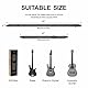 Nefelibata Gitarrengurt, weicher kaschmirhaltiger Stoff, Vollnarbenleder-Gitarrengurte für Bass-, Elektro- und Akustikgitarren, kostenloser Knopf, Schlösser und Plektren