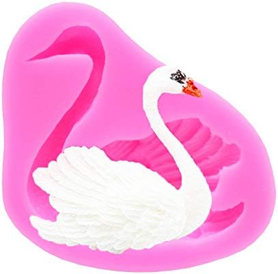 1 Pcs Swan Silicone Mold for Sugarcraft, Cake Decoration, Cupcake Topper, Chocolate, Candy,Ice Cube,Butter, Jewelry, Polymer Clay, Soap Making