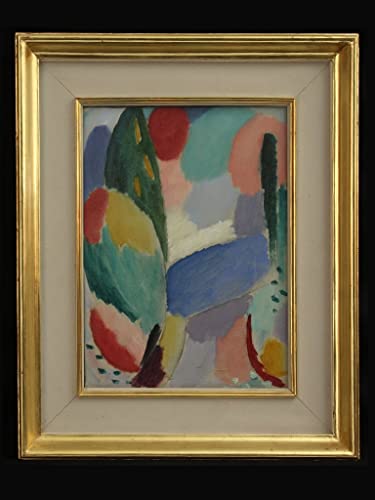 Tableau La rue bleue d'Alexej Von Jawlensky impression d'art vintage 60x90cm