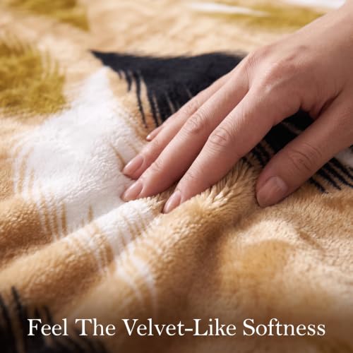 Image of HOMEKART Single Bed Plush Mink Blanket|Soft Velvet Fleece Blanket|Lightweight Yet Warm AC & Winter Blanket | Breathable, Cozy & Skin-Friendly for Home, Bedroom & Travel |56 x 80 Inches| Warm Taupe
