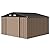 Devoko 10 x 10 FT Outdoor Storage Shed, Metal Garden Sheds & Outdoor Storage Clearance, Large Tool Shed Outdoor with Single Lockable Door for Patio Lawn Backyard (Brown)