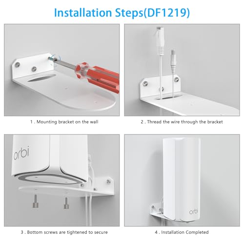 Support mural pour Orbi 770 WiFi 7 Mesh RBE773 HOLACA - 6