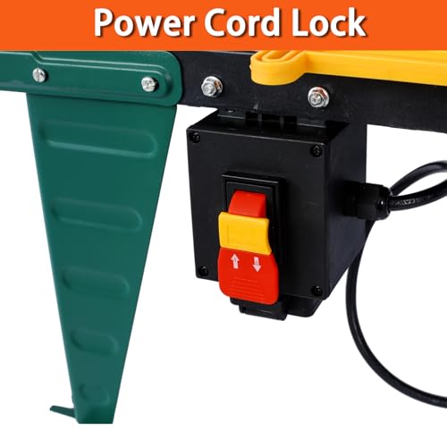 Electric Benchtop Router Table 34 in. x 13.5 in, Universal Benchtop Router Tables Top with Steel Stand, Adjustable Fence, Safety Guard & Miter Gauge for Woodworking, Craftsman Tool (Green) - Image 5