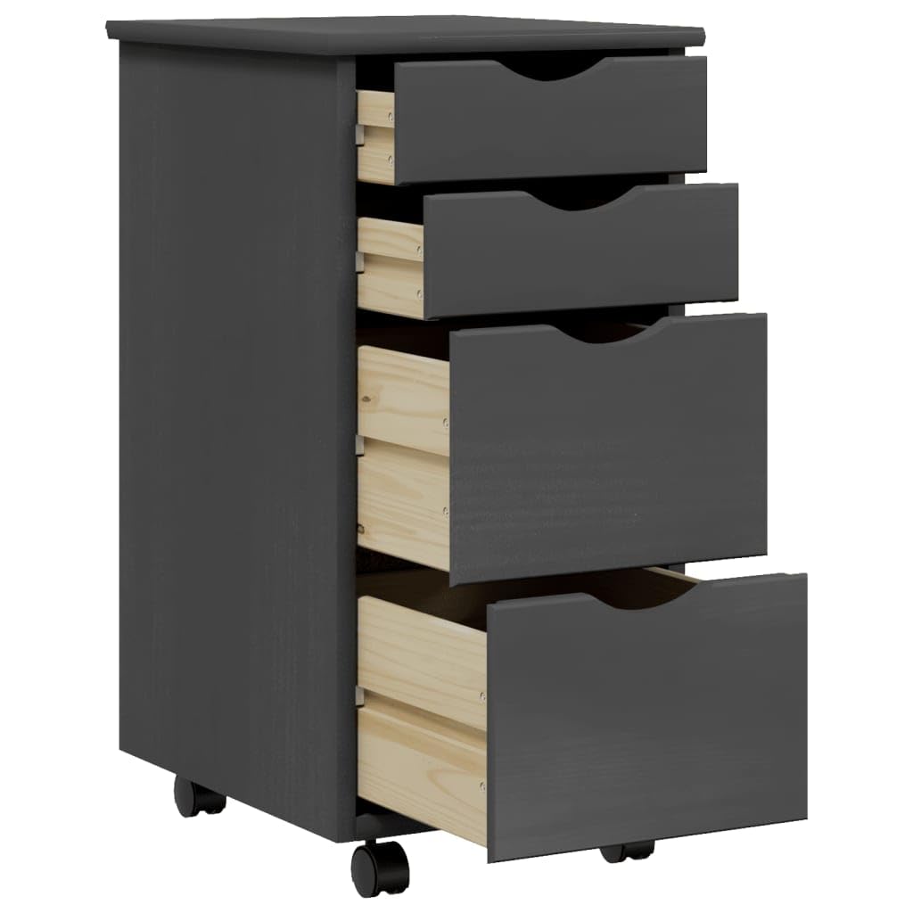 Aktenschrank für Büro Industrie Büro Bücherregal Büro Möbel 34 x 39 x 65,5 cm Niedriger Schrank Grau