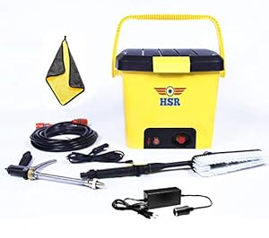 HSR Portable High Pressure 16L Washer Machine for Car, Bike, Home, Garage, Water Flowers, Wash Doors and Windows, Clean Floors