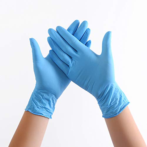 Nationwide Paper Vinyl Multi-Purpose Disposable 100 Gloves, Medium, Blue…