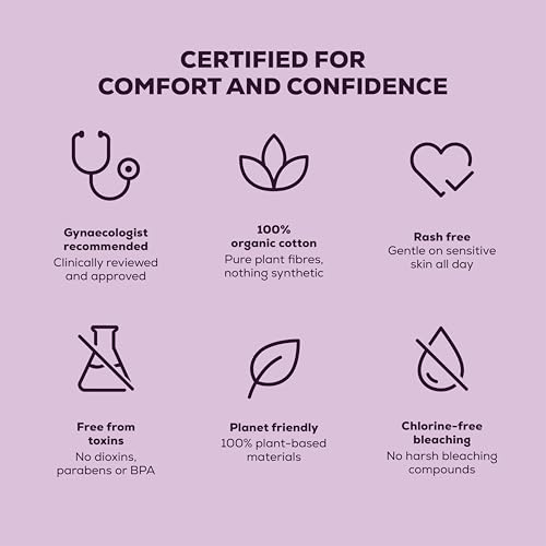 Image of Flawsome Ultra Soft Sanitary Pads| Plant Based, Biodegradable | Pads - XXL (320mm, Light-Medium Flow) | Rash-Free, Leak-Proof & Breathable | 100% Toxin-Free | Extra Absorbent with Disposal Pouch (XXL, Pack of 10)