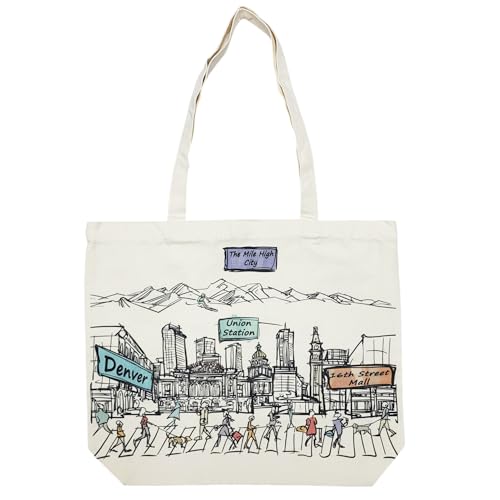 Image of Cities Around the World Artwork Tote Bag Series- Designed in the USA, 17 inchx14 inch, Double Sided Print, Souvenir & Gift