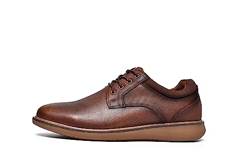 Arkbird Mens Casual Dress Shoes Mens Dress Sneakers Leather Shoes Business Casual Shoes Men Brown Shoes3