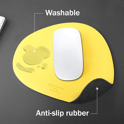 Image of GREEDY FARMERS Mouse pad, Non-Slip Washable Waterproof Computer Mouse pad (Lemon Butter Cream)
