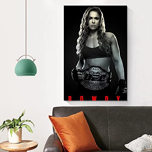 LINFENGAS Sport Poster Boksen UFC MMA Ronda Rousey Poster Decoratief Schilderij Canvas Muur Art Woonkamer Posters… - Afbeelding 5