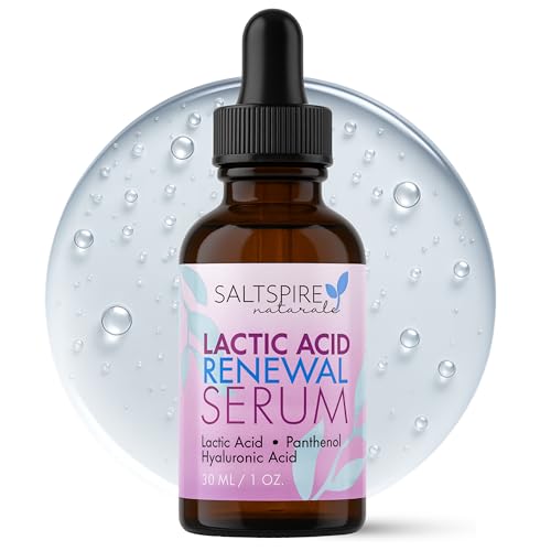Image of Lactic Acid Renewal Serum - Gentle Exfoliating & Skin Smoothing Face Serum with Panthenol & Hyaluronic Acid | Brightens, Hydrates & Renews Skin Texture | 30 mL / 1 oz