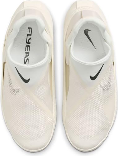 Nike Nike Go FlyEase Easy On/Off Shoes (DR5540-105, Pale Ivory/Platinum Tint/Black) Size 8