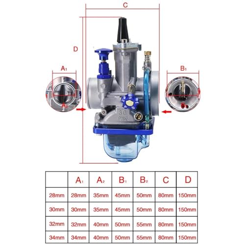 Carburateur PWK 30mm haute performance pour dirt bike