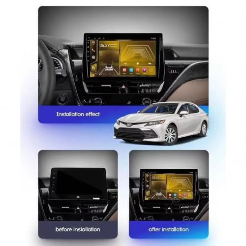 Pantalla táctil de coche con Carplay inalámbrico para Toyota Camry 2021 y asistencia 2