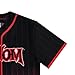 Marvel Venom Men's Mesh Baseball Jersey - Eddie Brock, Flash Thompson, Mac Gargan - Mesh Button Down Baseball Jersey (Black Red, Small)
