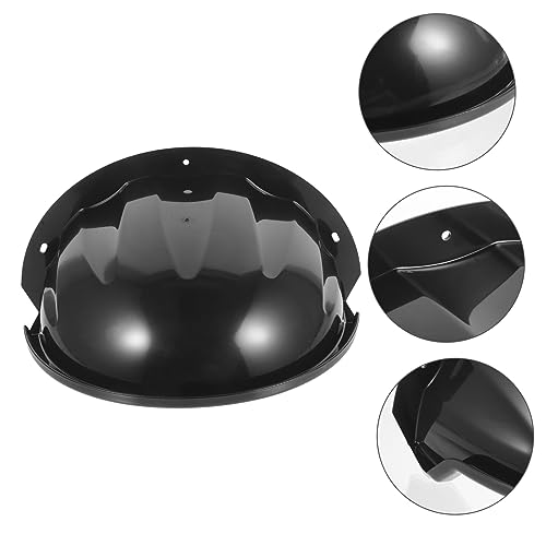 Cámara y sol protector de seguridad de ABS negro contra rayaduras 2