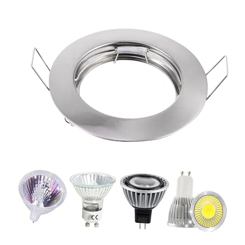 Spot encastrable rond montage anneau zinc Yardenfun support céramique salle de bain