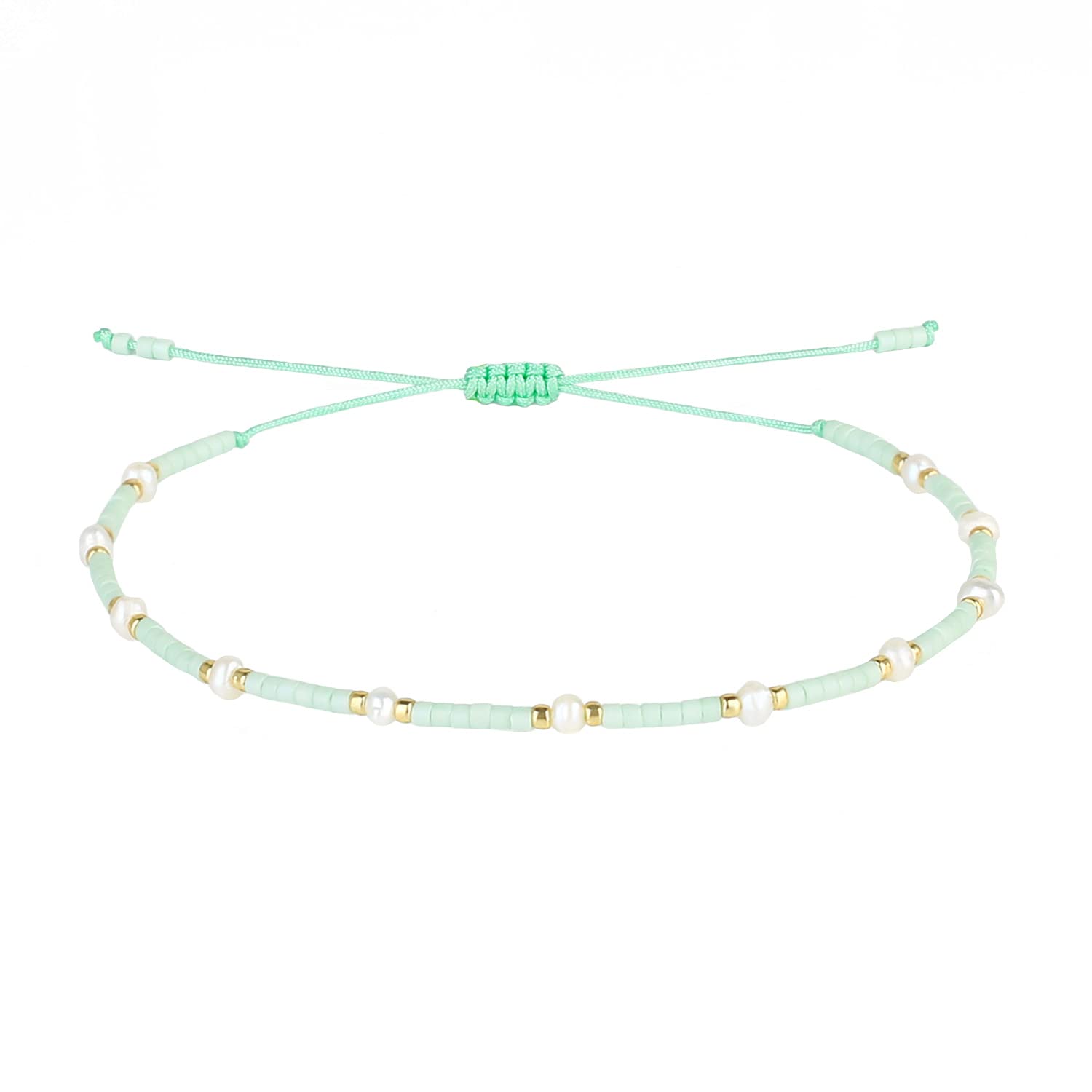 KELITCH Boho Friendship Bracelet with Miyuki Shells for Women