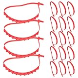 VOSAREA 20PCS Universal Car Snow Chains Anti-Skid Emergency Chains for Trucks and Cars Winter Driving Security for SUVs and Vehicles