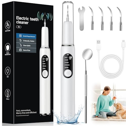 Zahnsteinentferner, Zahnsteinentferner Hund, Zahnreinigung Set Zahnbürste, Zahnreinigungsset Elektrische Zahnbürste für Zahnpflege zu Hause und Hunde und Katzen