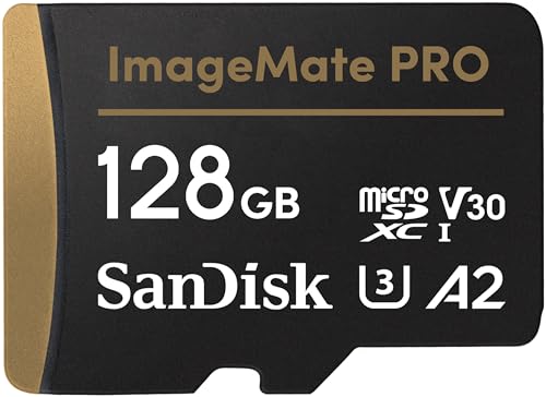 SanDisk 128GB ImageMate Pro microSDXC メモリーカード - アクションカメラ用 - 最大200MB/秒 - SDSQXBD-128G-AWCJA