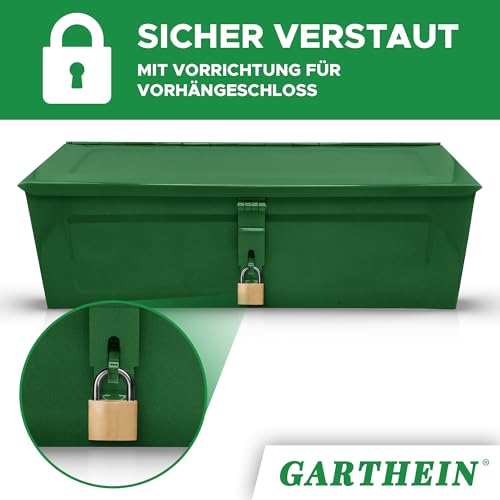 Werkzeugkiste Grün - Metall-Werkzeugkoffer für Auto, Werkstatt & Garage - Stabile Werkzeugaufbewahrung für Heimwerker & Profis - Werkzeugkiste Metallbox - Profi Heimwerker Werkzeugkoffer