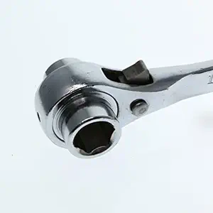 MHT Scaffolding Scaffold Podger Ratchet Spanner Ratcheting Wrench Silver 19-22mm