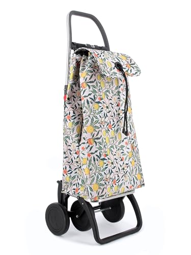 Chariot de Course Rolser I-Max William Morris 4 Roues Pliante - Pomegranate