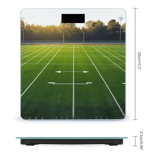Báscula digital de baño con vidrio templado y pantalla LCD miniatura 2
