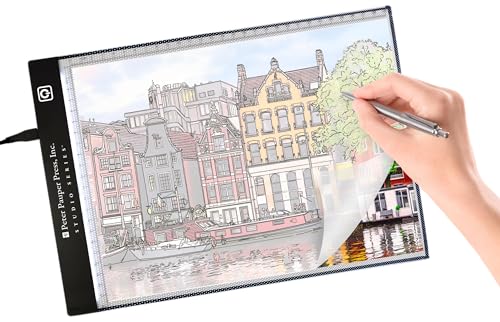 Peter Pauper Press Studio Series Led Tracing Board (A4 Size, Adjustable Brightness, Perfect For Art Projects), Black