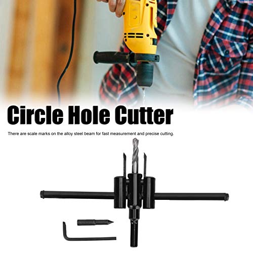 Kit cortador de agujeros ajustable para drywall 30-200mm miniatura 2